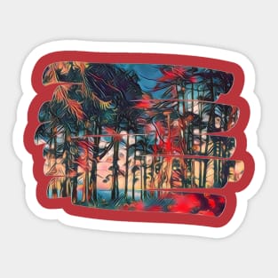 nature in red Sticker